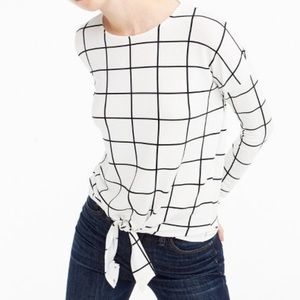 Cute tie waist top from j crew! NWT!